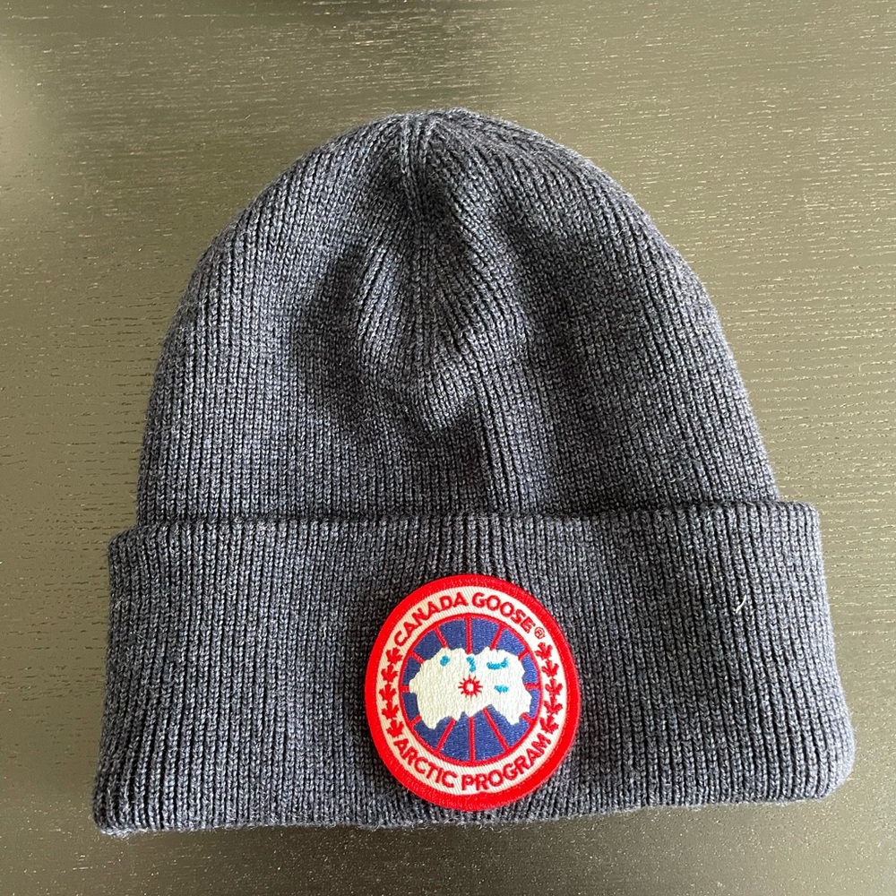 Navy Blue Canada Goose beanie